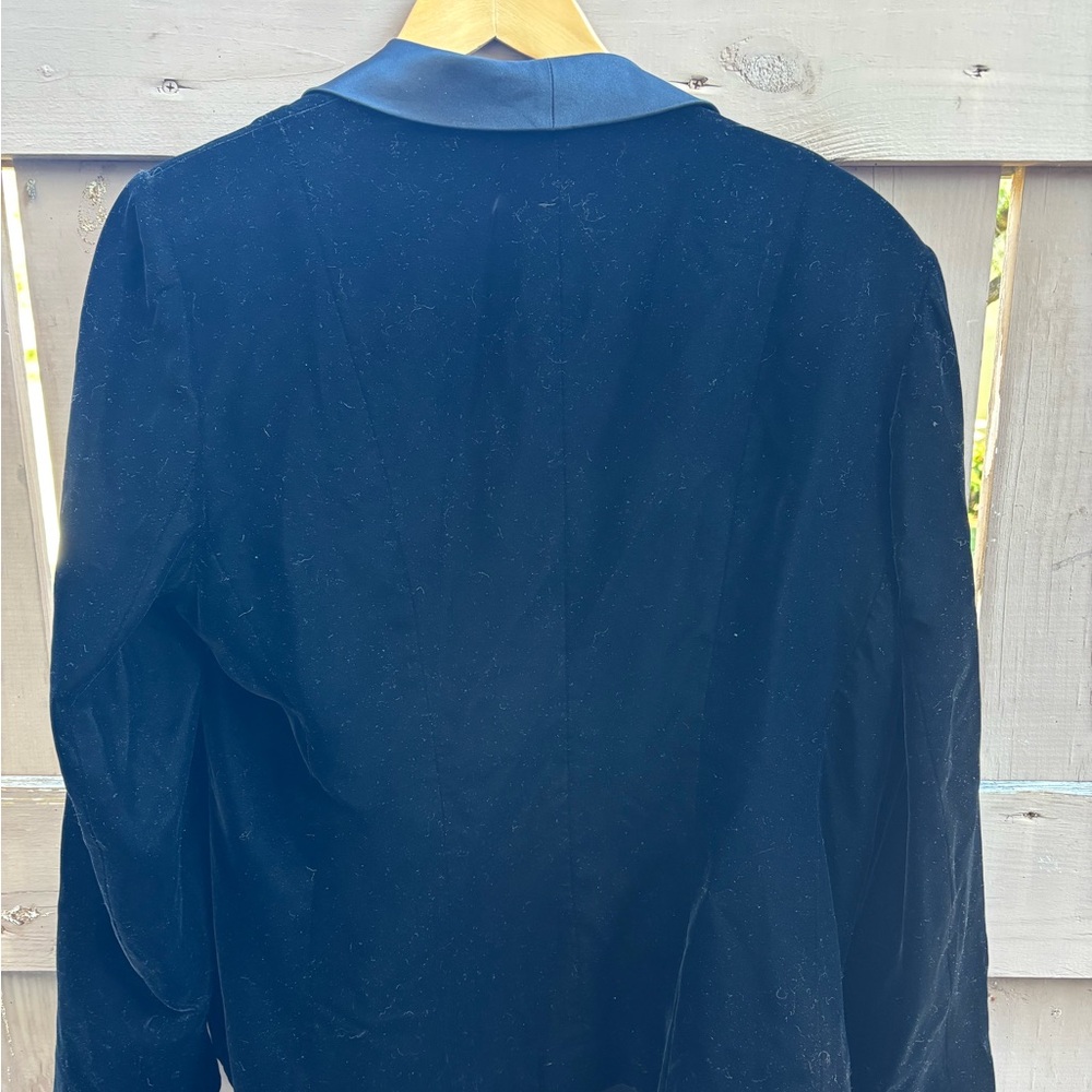 Gorgeous Black Velvet Blazer Sz 16 - EUC - Picture 9 of 13